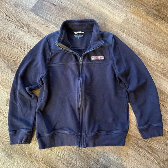 Vineyard Vines Boys The Shep Shirt Size Small Blue Zip Up Jacket Sweatshirt - Picture 1 of 3